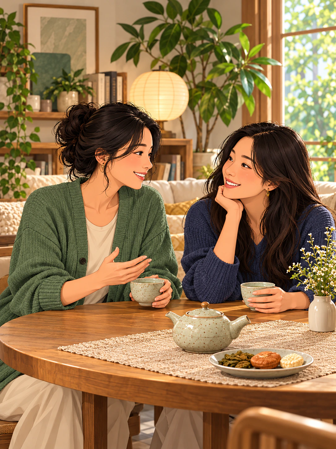 Concept illustration for Korean Tea & Connection